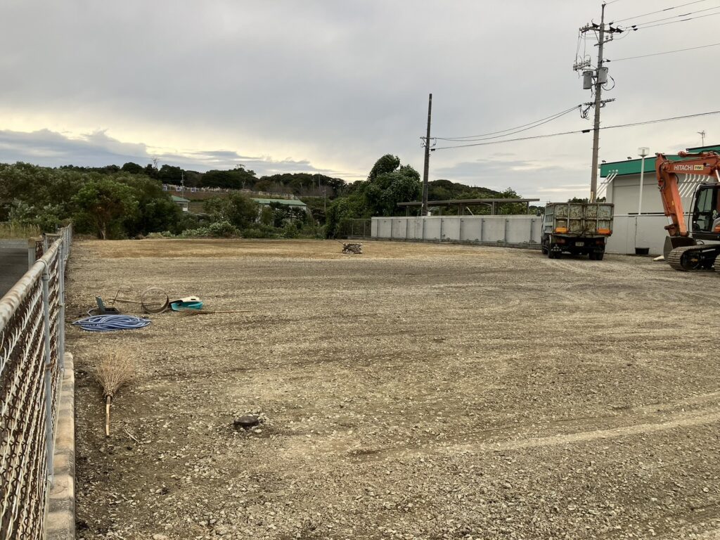解体工事完了後の更地